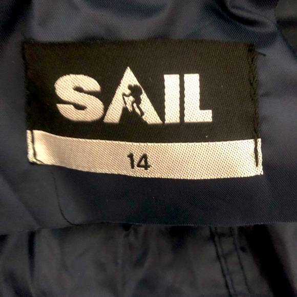 Youth Blue Rain Pants - Picture 2 of 4